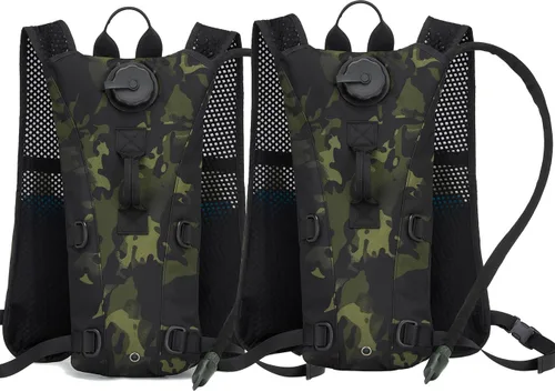 Miniatura 7 de Mochila de hidratación para correr, chaleco ligero con bolsa de mochila de agua de 3 litros, sin BPA para senderismo, maratón, ciclismo