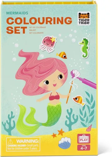 Miniatura 15 de Schylling Tiger Tribe Ballet - Juego de colorear - Kit de arte de viaje para llevar - Todos los suministros incluidos - Fácil almacenamiento - A