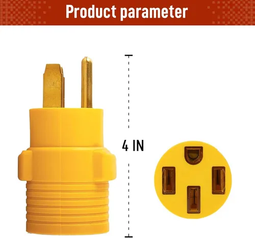 Miniatura 3 de NEMA 6-50P a 14-50R EV Tesla Adaptador de cargador, 240V 50A Conector de 3 clavijas a 4 clavijas para Tesla Modelo 3 S X Y, Soldador Secador