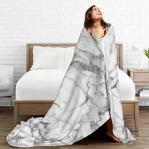 Miniatura 9 de Manta de forro polar con signo de la paz de los hippies ultra suave y acogedora manta decorativa de franela para el hogar, cama, sofá, silla