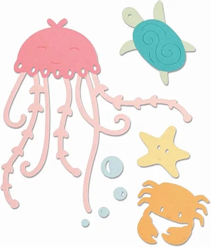Sizzix Under the Sea Dies, Multicolor