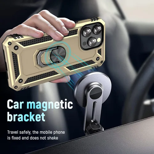 Miniatura 6 de ADDIT Funda para iPhone 12 Pro Phone Case iPhone 12, con soporte de anillo, soporte magnético para automóvil, grado militar, resistente, para iPhone