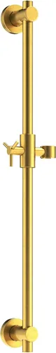 HammerHead Showers Barra deslizante de ducha de metal sólido de 27.5 pulgadas para cabezales de ducha de mano, oro cepillado, cabezal de ducha de