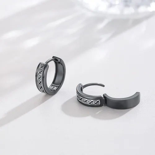 Miniatura 2 de StoryEtain Hoop Earrings for Men Women Sterling Silver Earring Cartilage Hypoallergenic Small Round Hoop Earrings Gift for Men Women