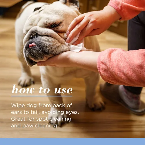 Miniatura 5 de Burt's Bees for Pets Toallitas limpiadoras suaves para cachorros con suero de leche, hipoalergénicas, 98% de origen natural que limpian