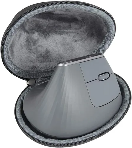 Miniatura 8 de Funda de viaje rígida Hermitshell para ratón vertical ergonómico Logitech Lift (Negro, Funda para ratón para diestros)