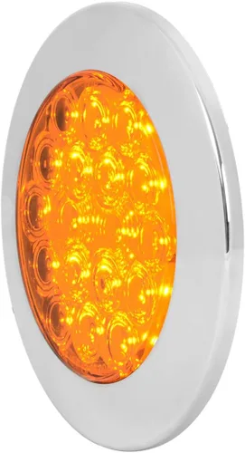 Miniatura 3 de GG Grand General 75870 Luz LED ámbar/ámbar (4" flota 18 brida montaje con bisel, 3 clavijas)