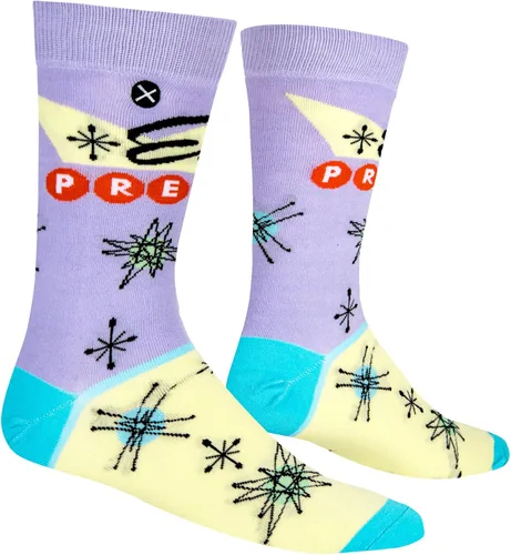 Miniatura 3 de Odd Sox, Elvis Presley, The King of Rock N Roll - Calcetines para hombre, divertidos regalos de coleccionista, Negro