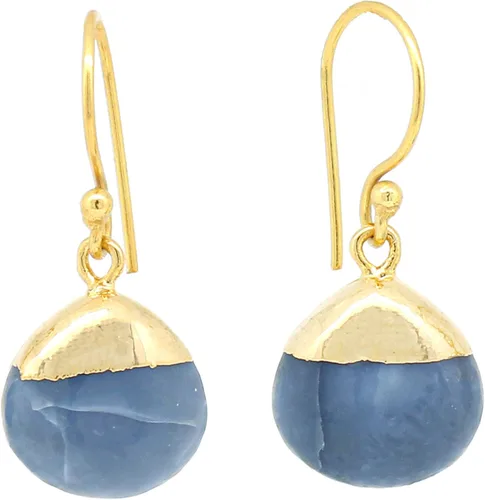 Miniatura 23 de Gempires - Pendiente de gancho de pera natural, pendiente de meditación, joyería hecha a mano, regalo para ella
