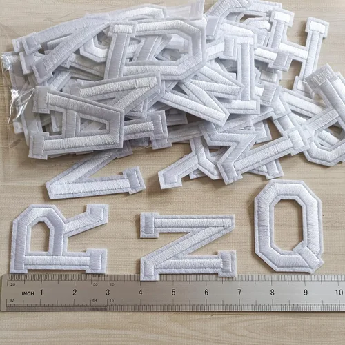 Miniatura 3 de Parches de letras para planchar de 2.9 pulgadas, 52 piezas, parches bordados con letras del alfabeto A-Z para ropa, chaquetas, sombreros, mochilas
