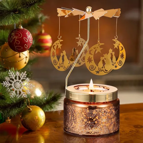 Miniatura 3 de Regalos de Navidad de gato para mujeres, regalos de cumpleaños para hija, hermana, madre o esposa, regalos únicos para amigas, velas aromáticas