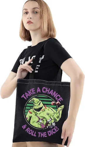 Miniatura 3 de BWKTOP Funny Ghost Tote Bag - Ghost Fans Gift: Take A Chance And Roll The Dice