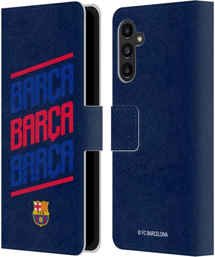 Miniatura 176 de Head Case Designs Funda de piel con licencia oficial del FC Barcelona Barca Crest Graphics para Samsung Galaxy A06 4G
