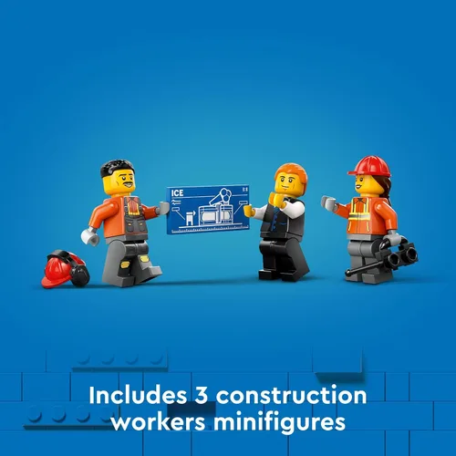 Miniatura 6 de LEGO City Excavadora de Construcción Amarilla Juguete Excavadora para Niños y Niñas de 8 Años en Adelante, 3 Minifiguras de Trabajadores