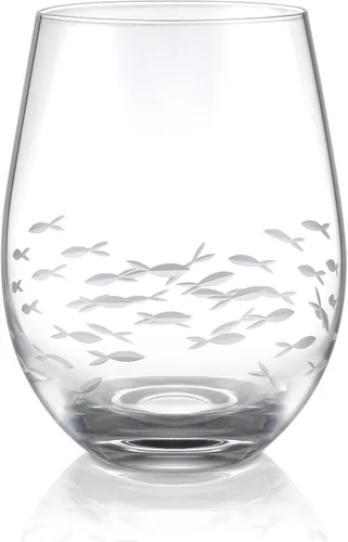 Miniatura 17 de Joeyan Copas de vino tinto y blanco sopladas a mano, copas de tallo con patrón de rayas y puntos, juego de cristalería de tallo largo tallado Copas