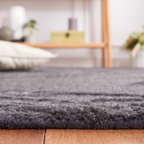 Miniatura 5 de SAFAVIEH Jardin Collection - Alfombra de área de 5 x 8 pies, color negro, lana hecha a mano, ideal para zonas de alto tráfico en sala de estar
