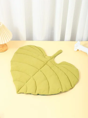 Miniatura 3 de Almohadilla de colchón de doble cara con forma de hoja para gato, nido de gato, perro, cálida y cómoda, accesorios para interiores (hojas de corazón)