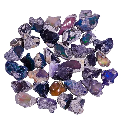 Miniatura 13 de Lote de piedra esmeralda verde cruda de 100 quilates, piedras preciosas en bruto, cristales naturales, cristales de chakra, piedras curativas