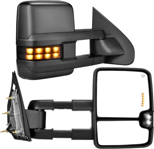 Miniatura 24 de YITAMOTOR Espejo de Remolque Compatible con 2014 2015 2016 2017 2018 Silverado 1500 2500 3500 Avalanche Tahoe Suburban, GMC Sierra Yukon, Telescopio