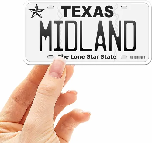 Miniatura 30 de Calcomanía para placa de matrícula de Texas, elige entre más de 50 ciudades de TX, calcomanía para parachoques de Texas para automóvil, calcomanías