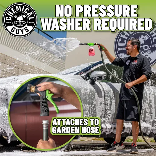 Miniatura 3 de Chemical Guys TORQ Foam Blaster - Kit de lavado para automóvil, jabón adhesivo de espuma de nieve, cera de espuma en aerosol de plátano Blazin