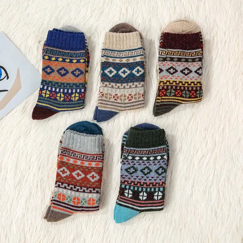 Miniatura 3 de Zando Calcetines de lana para mujer, calcetines atléticos de invierno, calcetines cálidos de lana merina, calcetines suaves y gruesos de media