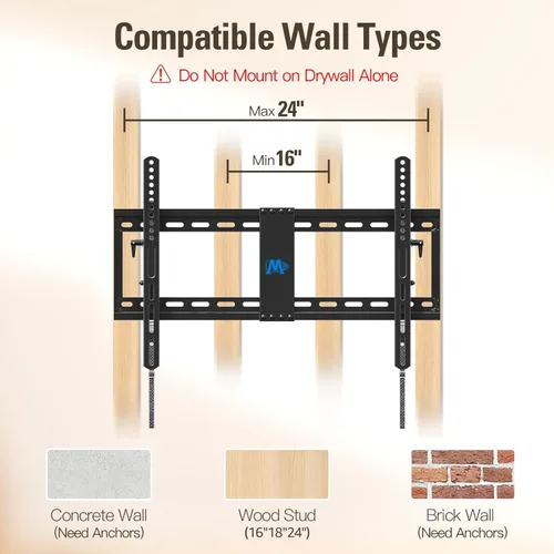 Miniatura 8 de Mounting Dream Soporte de Pared para TV de Inclinación Avanzada Certificado por UL para la Mayoría de TVs de 42-90 Pulgadas, Soporte de TV