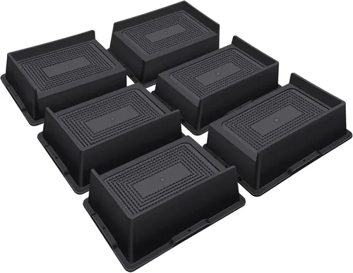 Miniatura 16 de ANNKUT Elevadores de cama de 2 pulgadas, resistentes, elevadores de sofá de gran tamaño, elevadores de muebles extra anchos para sofá, mesa