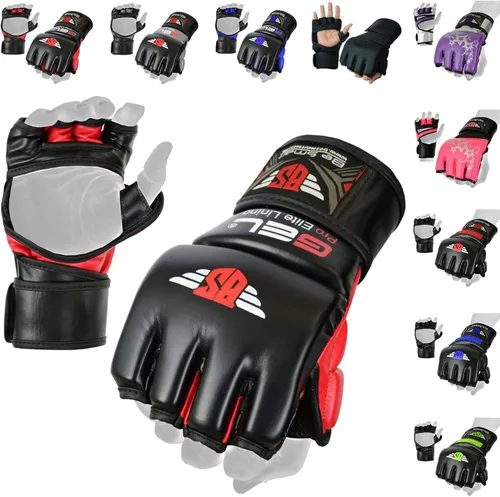Miniatura 13 de BeSmart Guantes de Kickboxing UFC - Guantes de MMA para Sparring y Entrenamiento para Artes Marciales Mixtas, Adultos Hombres y Mujeres