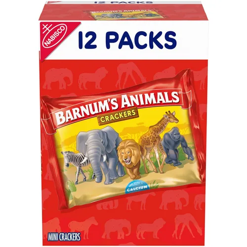 Miniatura 20 de BARNUM'S Galletas Originales de Animales, Aperitivos a Granel para Niños, 12 Cajas de 2.13 oz