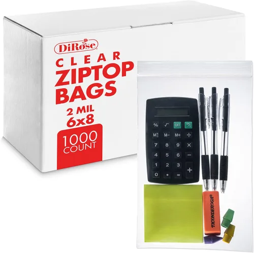 Miniatura 18 de Dirose Bolsas de polietileno transparentes con cierre de 4 x 5 pulgadas, paquete de 100, 2 mil de grosor, bolsas de plástico resellables