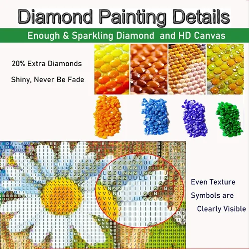 Miniatura 5 de YALKIN Kits de pintura de diamantes 5D para adultos, taladro redondo completo (11.8 x 15.7 pulgadas) para decoración de pared del hogar, regalos