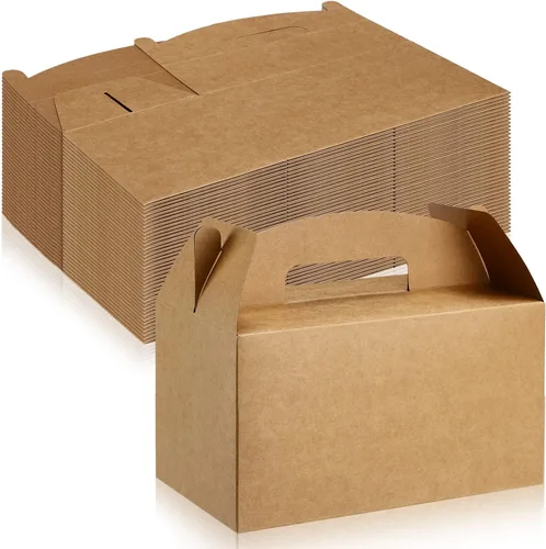 Tinlade 36 cajas grandes de San Valentín para recuerdos de fiesta a granel de 9.5 x 5 x 5 pulgadas, caja de cartón de papel kraft para dulces con