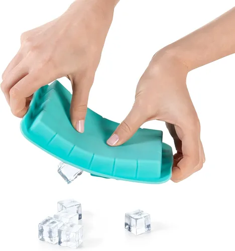 Miniatura 5 de OXO charola de silicona para hielo, Cubos pequeños , Azul claro