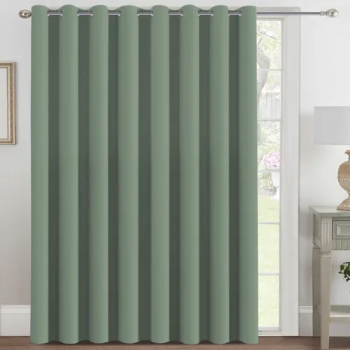 Miniatura 115 de H.VERSAILTEX - Cortinas blackout con aislamiento térmico y ojales en la parte superior, para patios, puertas correderas y división de habitaciones