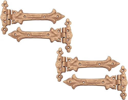 Miniatura 37 de Adonai Hardware Adonijah Bisagra falsa de aluminio para montaje frontal (6.5" x 12 Pack, Negro mate) para puertas de granero, puertas, armarios