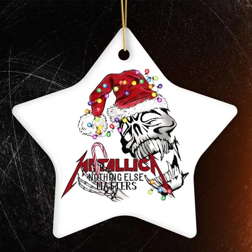 Miniatura 16 de Adornos navideños de moda con temática de cultura pop, películas y música - Huele a espíritu navideño Rock and Roll Adorno (Estrella)