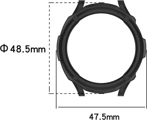 Miniatura 2 de Funda protectora compatible con Samsung Galaxy Watch 6 Classic de 1.73 pulgadas y 1.77 pulgadas, funda protectora para Galaxy Watch 6 Classic
