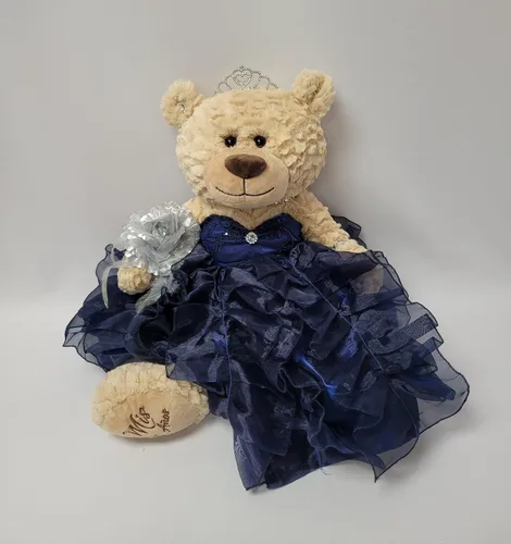 Miniatura 20 de KINNEX COLLECTIONS SINCE 1997 20" Quince Anos Quinceanera Last Doll Osito de peluche con vestido (pieza central) ~ ARC16832-4R (azul bebé)
