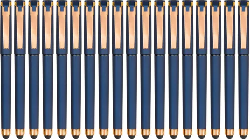 Miniatura 8 de Linbsunne - Bolígrafos de gel negros de 0.7mm, punta media, bolígrafos de oficina, bolígrafos 2 en 1 con lápiz táctil para pantallas táctiles