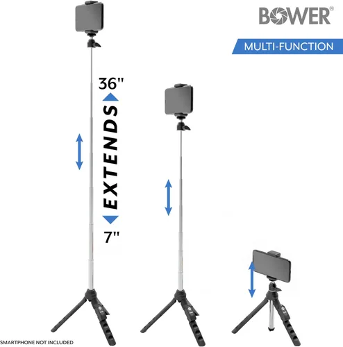 Miniatura 4 de Bower Multipod 6 en 1 trípode selfie stick con obturador remoto para teléfonos inteligentes