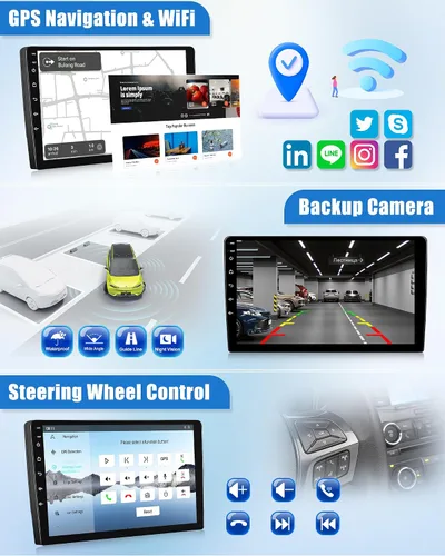 Miniatura 8 de 8 Core Qualcomm Android Car Stereo para Beetle 2004-2010 Pantalla táctil de 9 pulgadas con CarPlay Android Auto 4G+64G Ventilador de enfriamiento