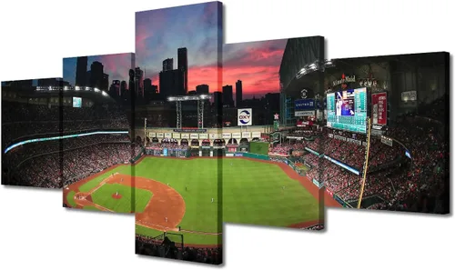 Miniatura 87 de Arte para pared, lienzo para estadio deportivo, arte para pared, diseño de campo de Wrigley en Chicago, pinturas de Chicago, impresiones sobre