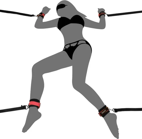 Onory BDSM Juguetes sexuales y juegos Bondaged Kit sexual, máscara de ojos, vendas suaves para muñecas y tobillos, correas de cuerda de sujeción