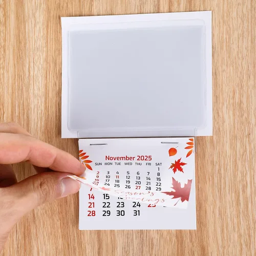 Miniatura 7 de Glenmal 5 Piezas 2026 Calendario Despegable y Adhesivo 2-en-1 Calendario para Coche Adhesivo para Pared Calendarios Adhesivos con Bolsillo