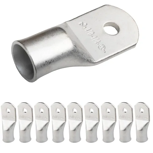 Miniatura 55 de SELTERM 5 piezas terminales de cable de cobre estañado 1/0 AWG perno de 1/2", extremos de cable de batería, terminales de anillo, conectores