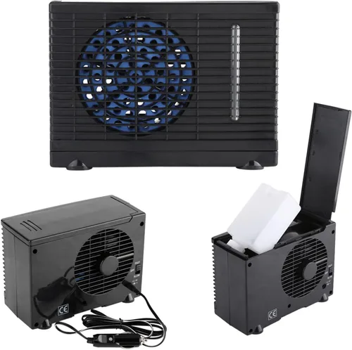 Miniatura 5 de Enfriador de aire portátil de 12 V, mini enfriador de aire móvil, ventilador de refrigeración por agua evaporativo para automóvil, camión, caravana