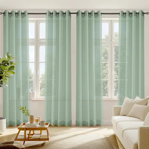 Miniatura 14 de RYB HOME - Cortinas transparentes