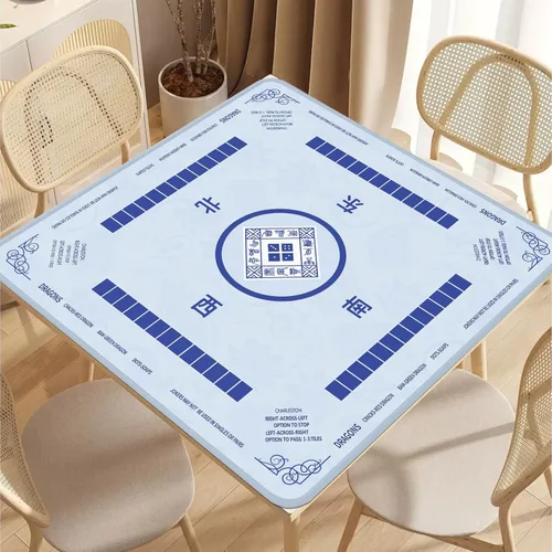 Miniatura 6 de 2F22E Alfombrilla de Mahjong, alfombrilla antideslizante de reducción de ruido para mesa, alfombrilla de Mahjong de 32.4 * 32.4 pulgadas para póker
