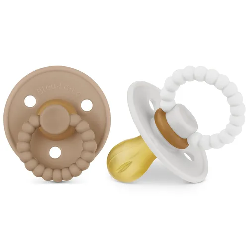 Miniatura 7 de Luladream - Juego de chupete y clip, pezón de goma natural, mango de dentición suave, para bebés y niños pequeños, de 0 a 18 meses